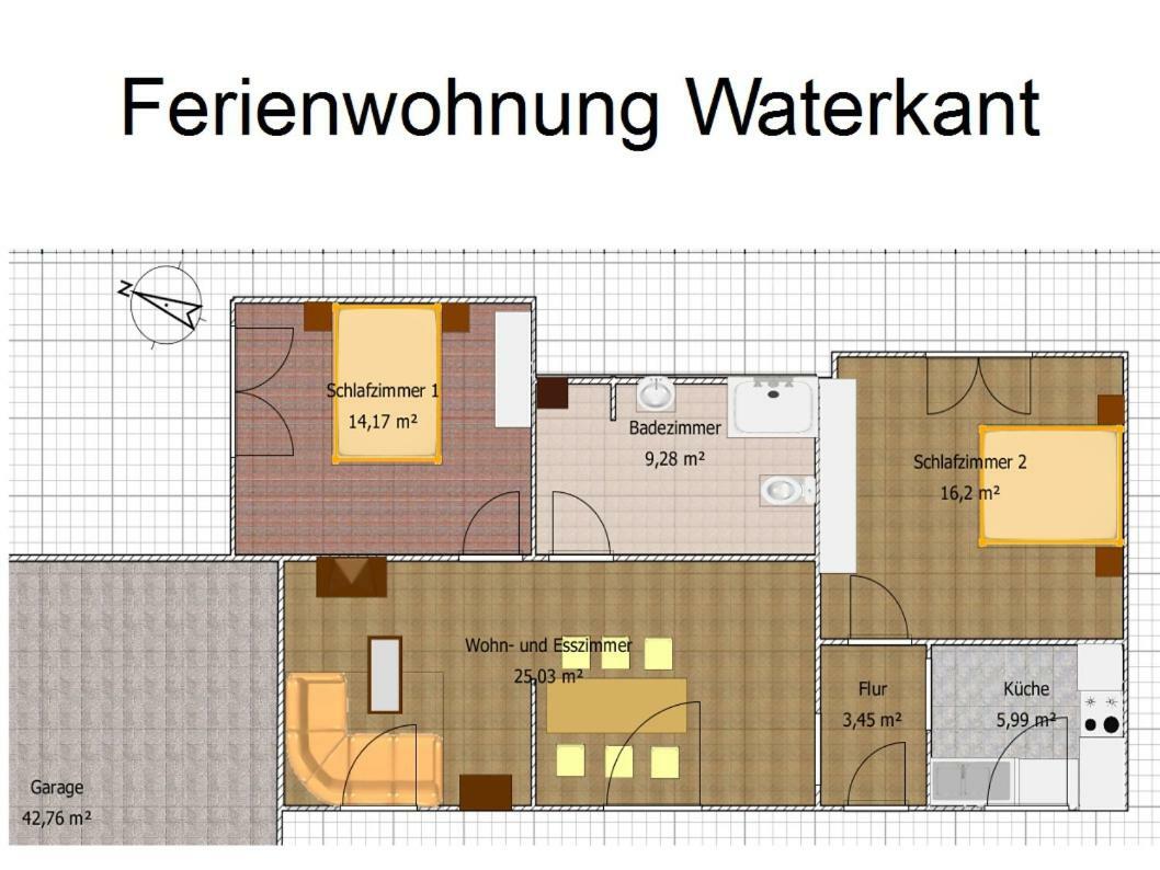 Ferienwohnung Waterkant Cappeler Niederstrich Exteriör bild